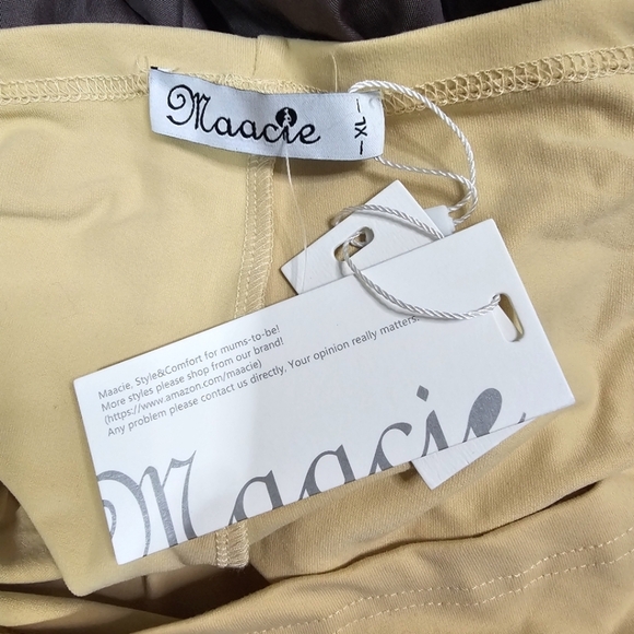 *NWT Maacie Maternity Shorts Size X Large Purple - Picture 2 of 3